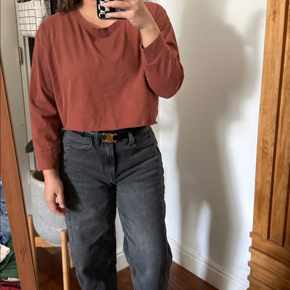 Storq Post Baby Boxy Light Crop Sweatshirt. Size M - Picture 9 of 9